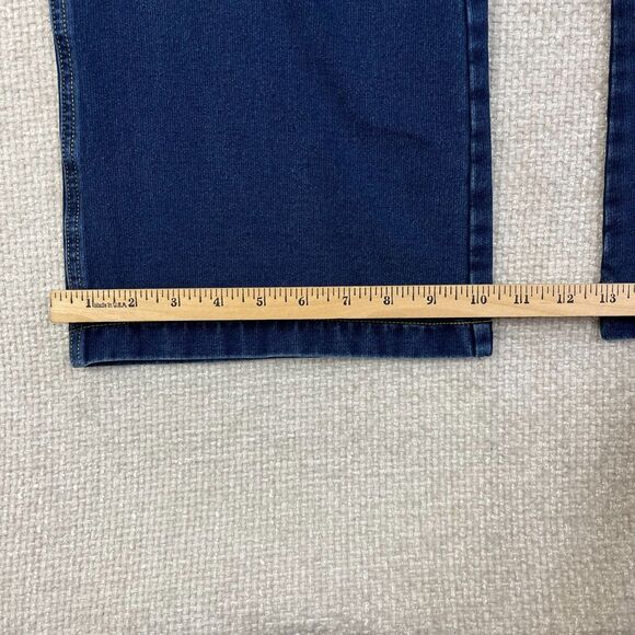 Pajama Jeans Women's Size Large Stretch Pull On Drawstring Blue Dark Wash - Picture 10 of 10